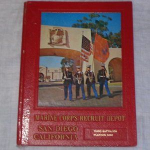 Marine Corps RECRUIT DEPOT MCRD San Diego USMC 1974 Yearbook 3040 Lima Company